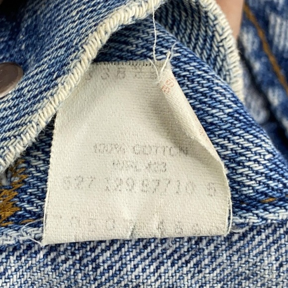 Vintage Levis Denim Jacket XS Trucker Made USA 70507 4890 Distressed 90s - Picture 12 of 12